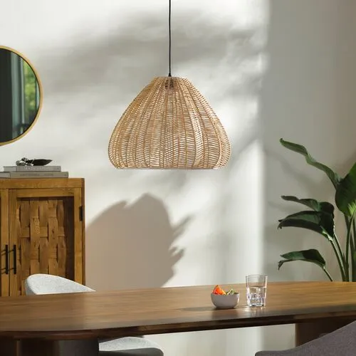 Tulum Rattan Pendant - Beige