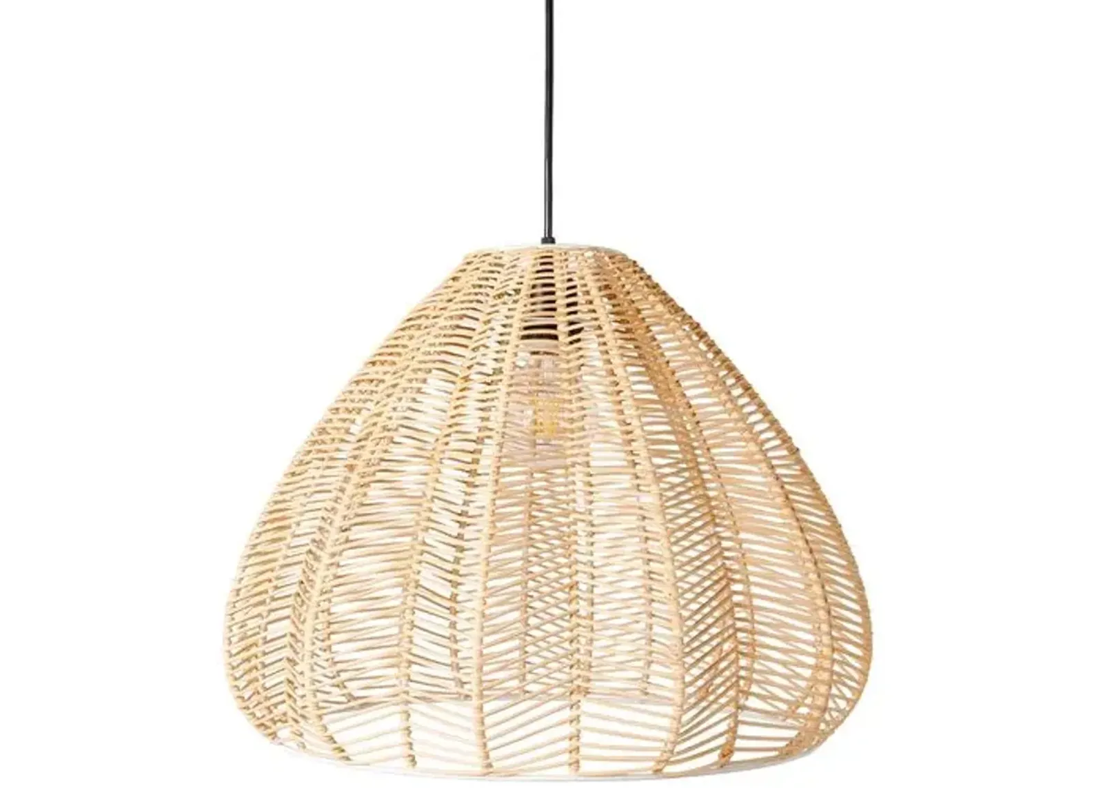 Tulum Rattan Pendant - Beige