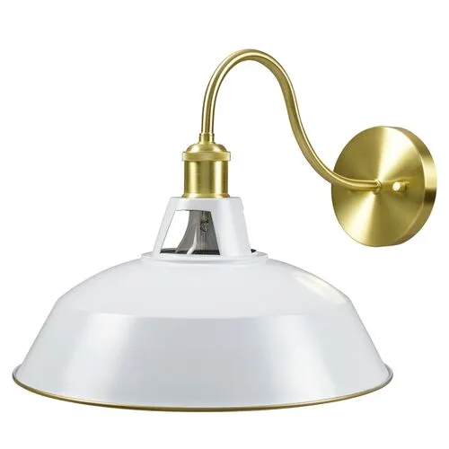 Ida Metal Wall Sconce - White