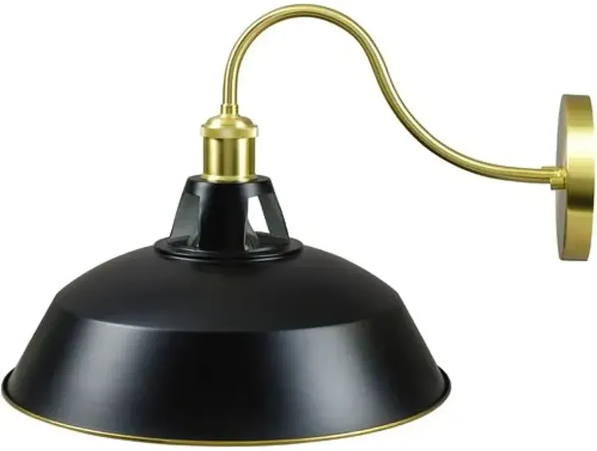 Ida Metal Wall Sconce - Black