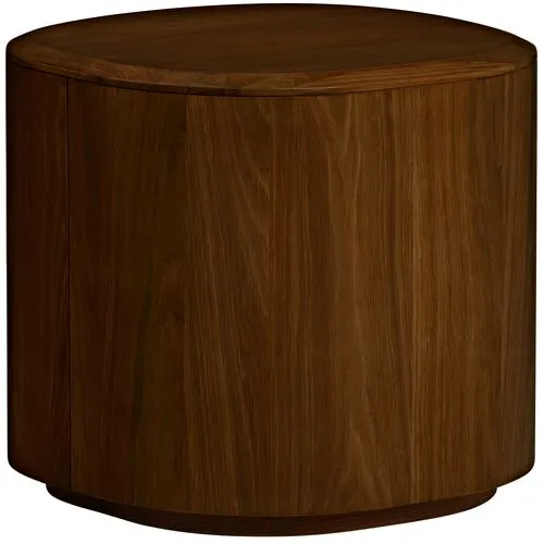 Akio Side Table - Walnut - Tulsi Home - Brown