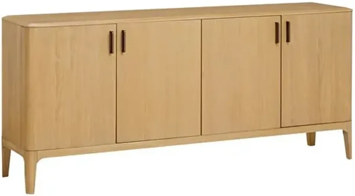 Akio Sideboard - Light Natural Oak - Tulsi Home - Brown