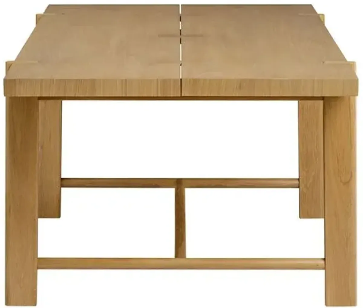 Kenneth Farmhouse Dining Table - Light Natural Oak - Tulsi Home