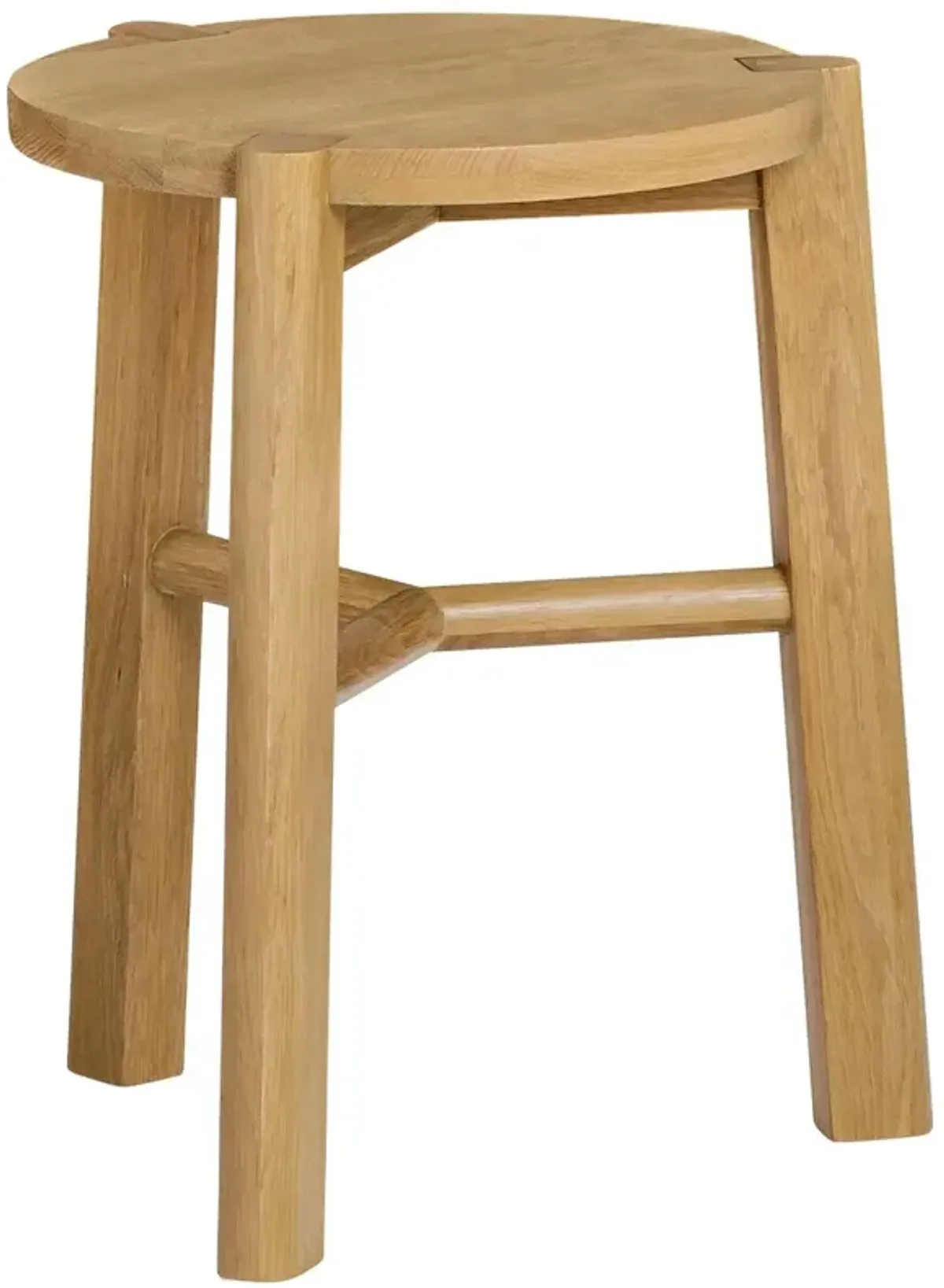 Kenneth Farmhouse Side Table, Light Natural Oak