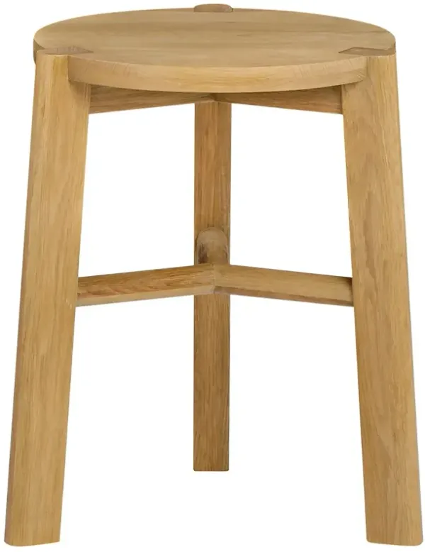 Kenneth Farmhouse Side Table, Light Natural Oak