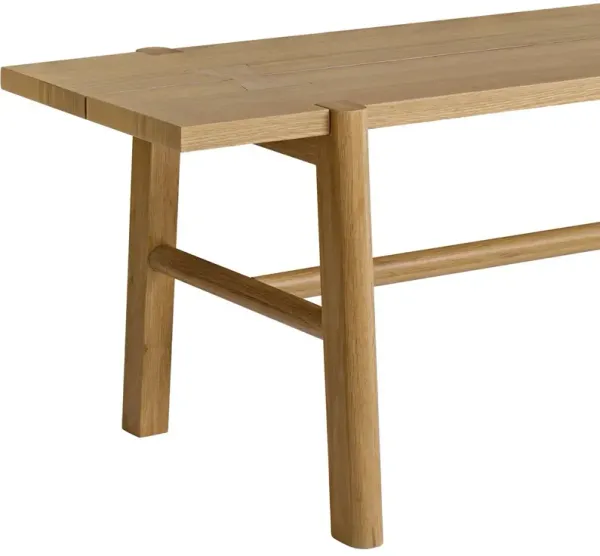 Kenneth Dining Bench, Light Natural Oak