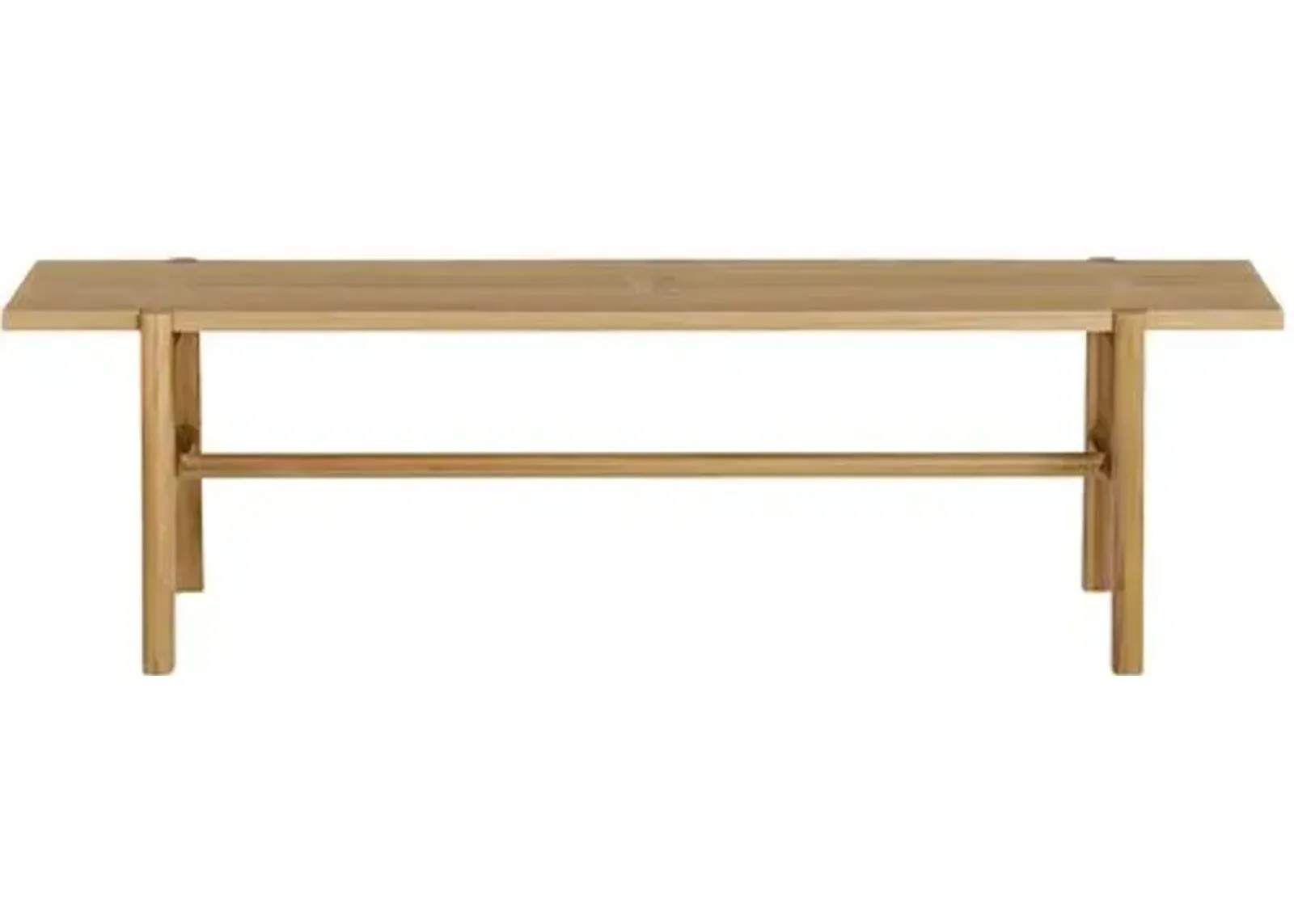 Kenneth Dining Bench - Light Natural Oak - Tulsi Home - Brown