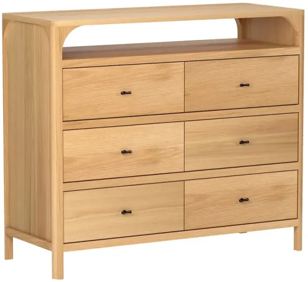 Hugo 6-Drawer Oak Dresser