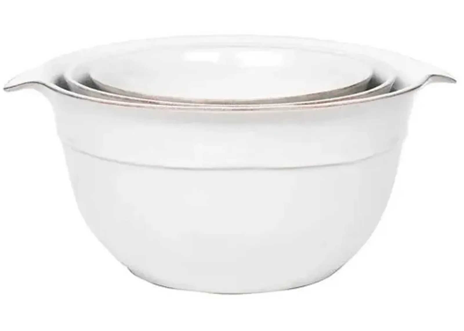 Set of 3 Puro Nesting Serving Bowls - Whitewash - Juliska