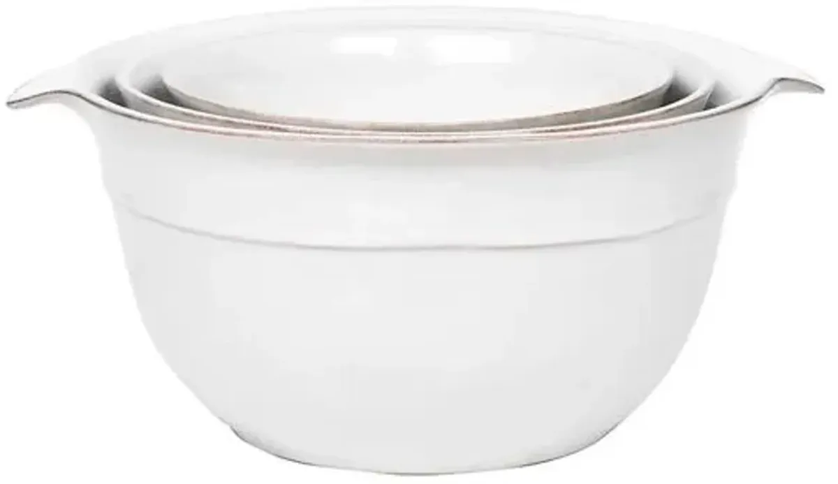 Set of 3 Puro Nesting Serving Bowls - Whitewash - Juliska