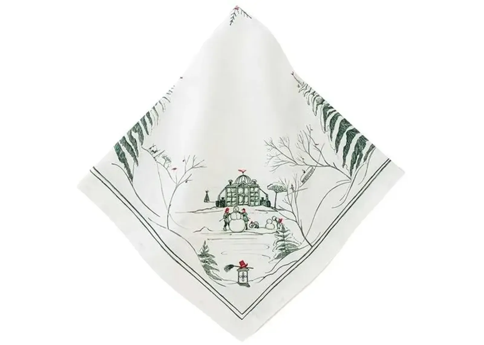 Country Estate Winter Frolic Napkin - Evergreen - Juliska