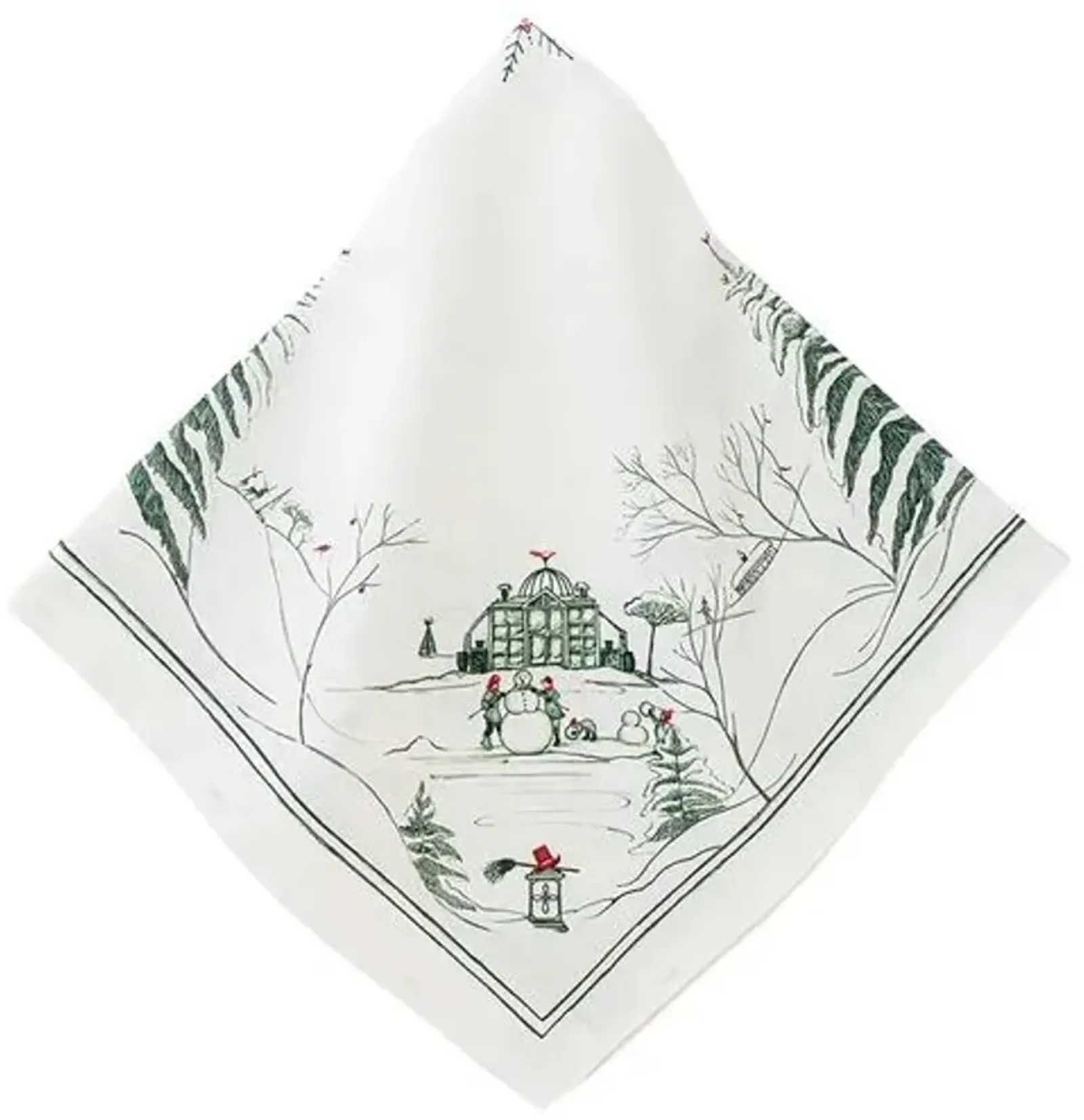 Country Estate Winter Frolic Napkin - Evergreen - Juliska