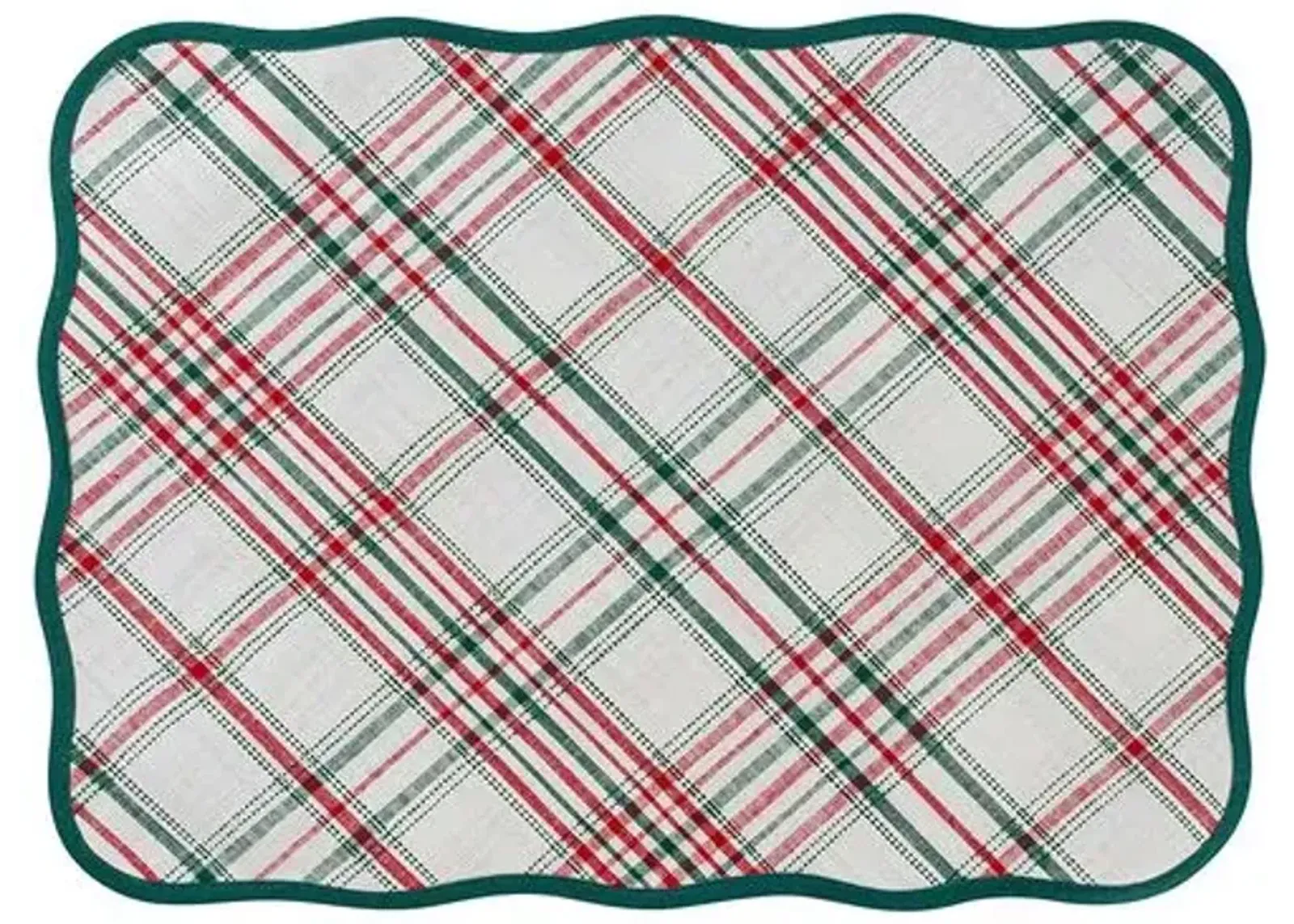 Merry Tartan Placemat - Juliska - Red