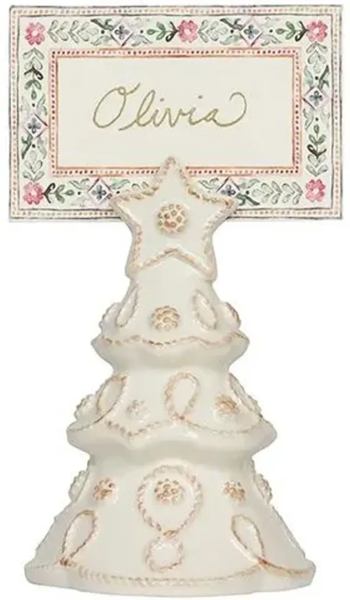 Set of 4 Berry & Thread Tree Place Card Holders - Juliska - White