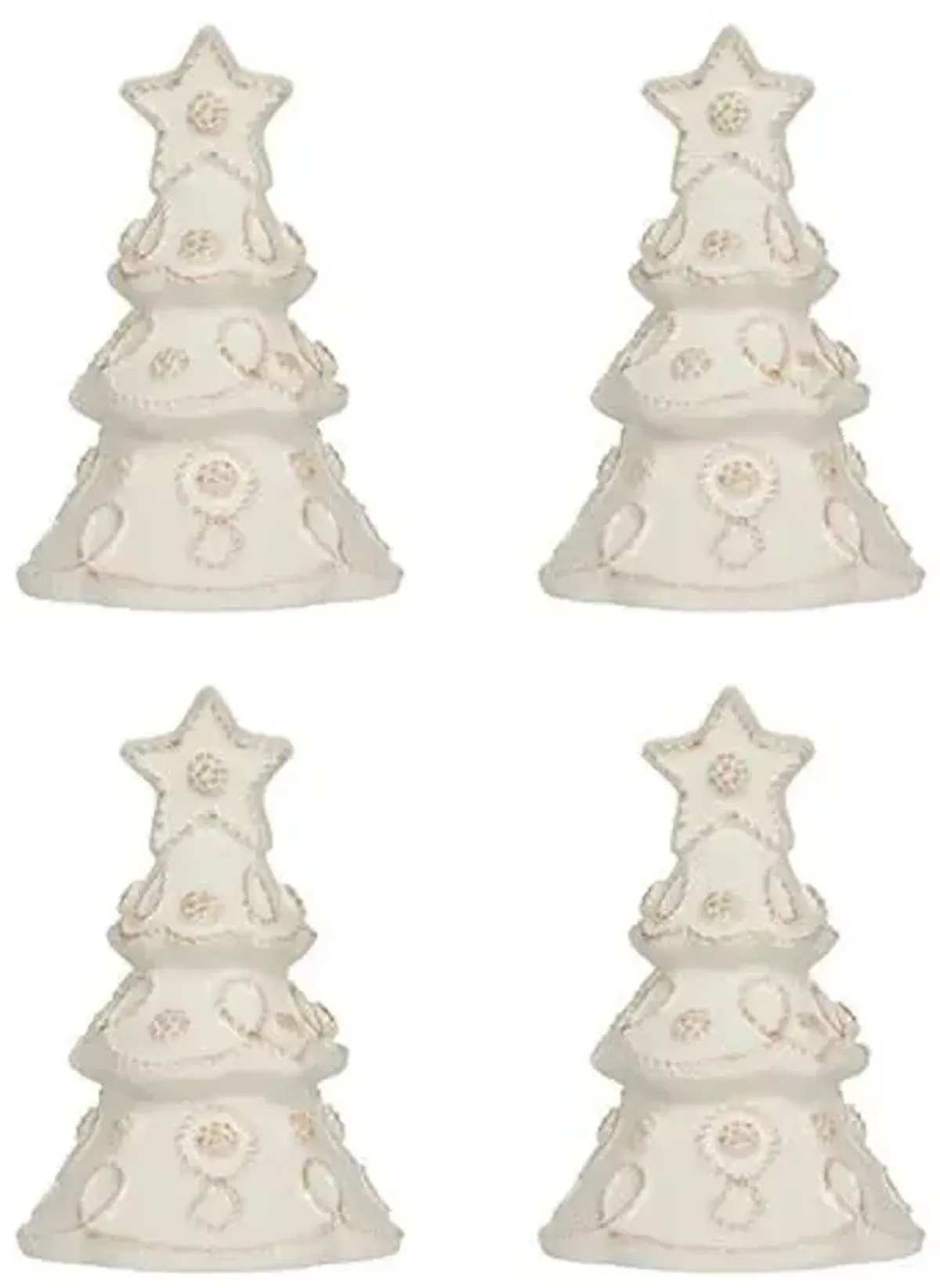 Set of 4 Berry & Thread Tree Place Card Holders - Juliska - White