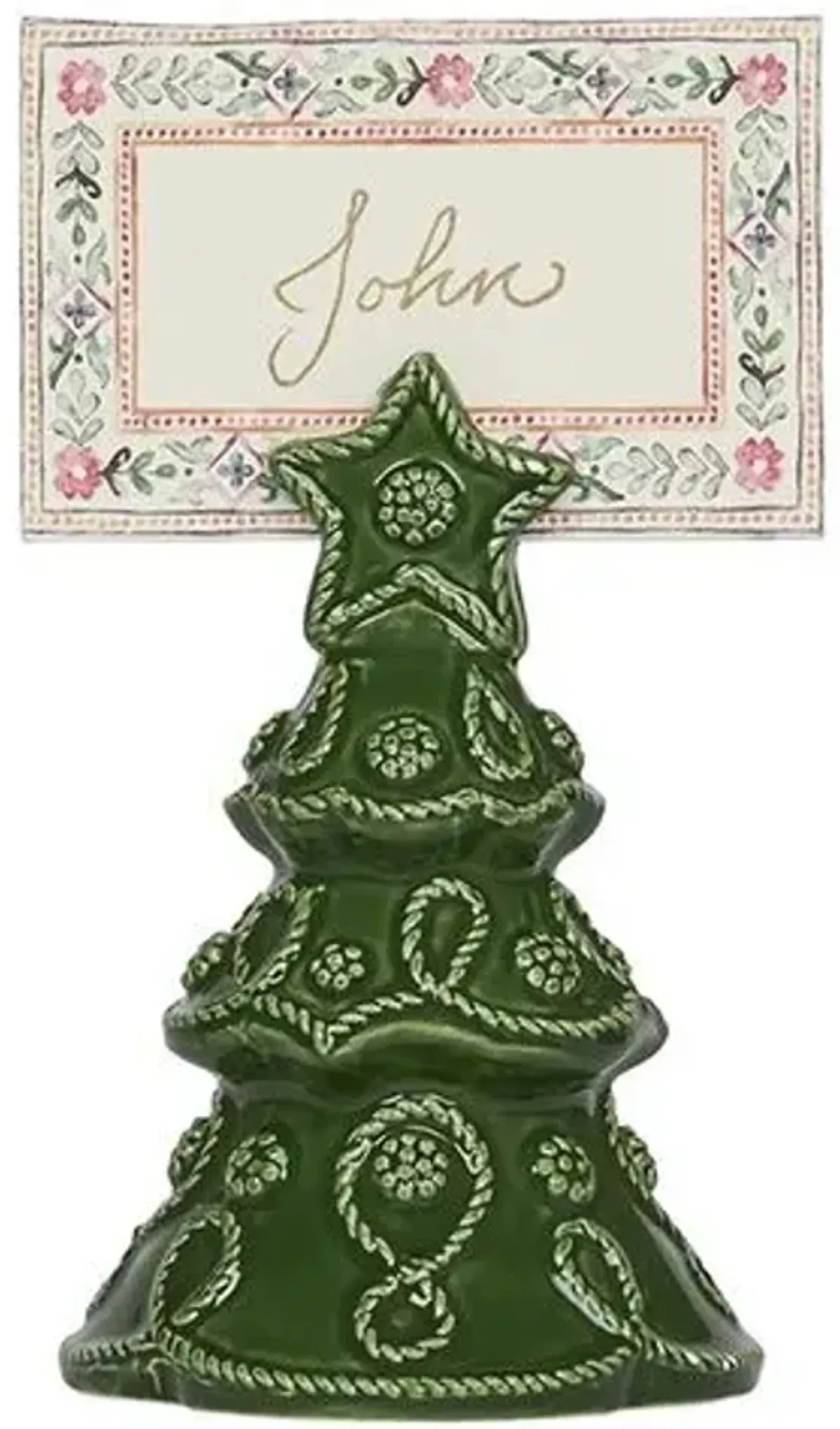 Set of 4 Berry & Thread Tree Place Card Holders - Juliska - Green