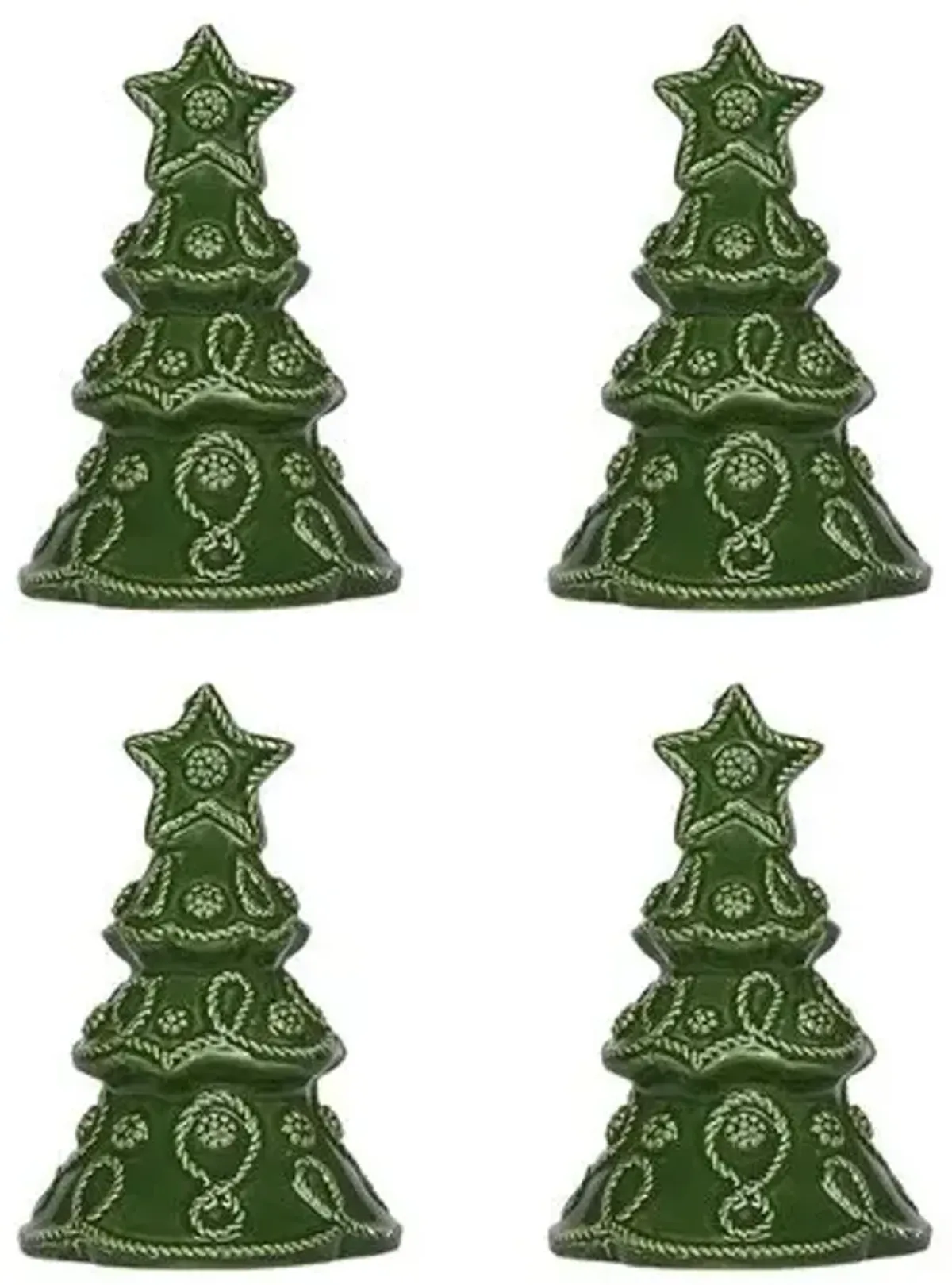 Set of 4 Berry & Thread Tree Place Card Holders - Juliska - Green