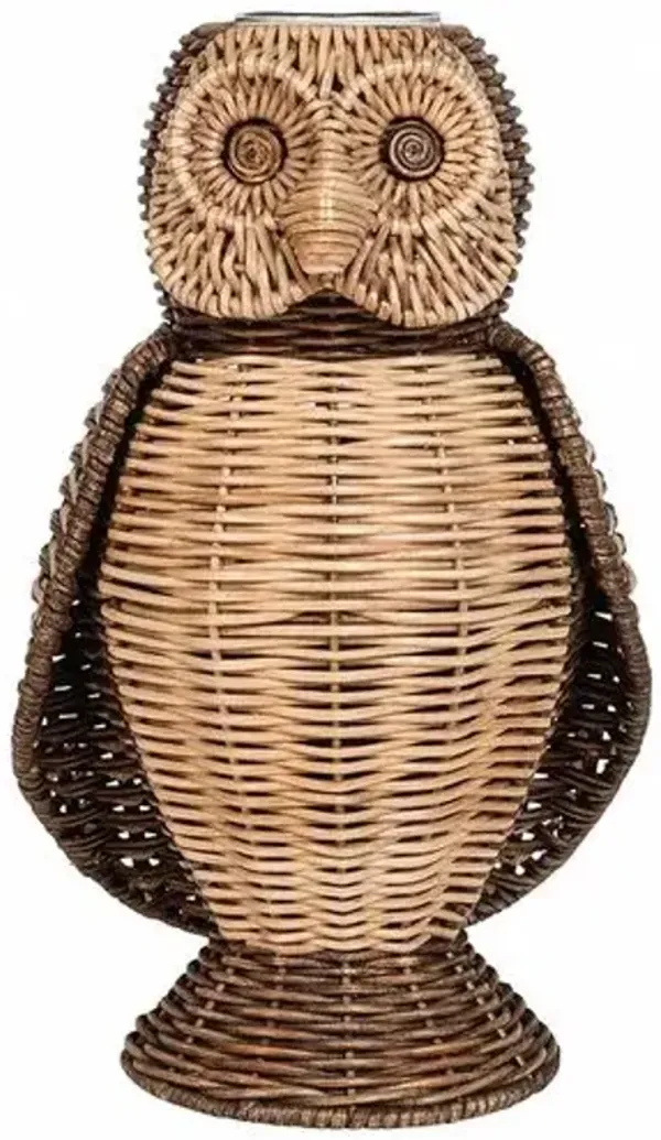 Devon Willow 15" Owl Vase - Juliska - Brown