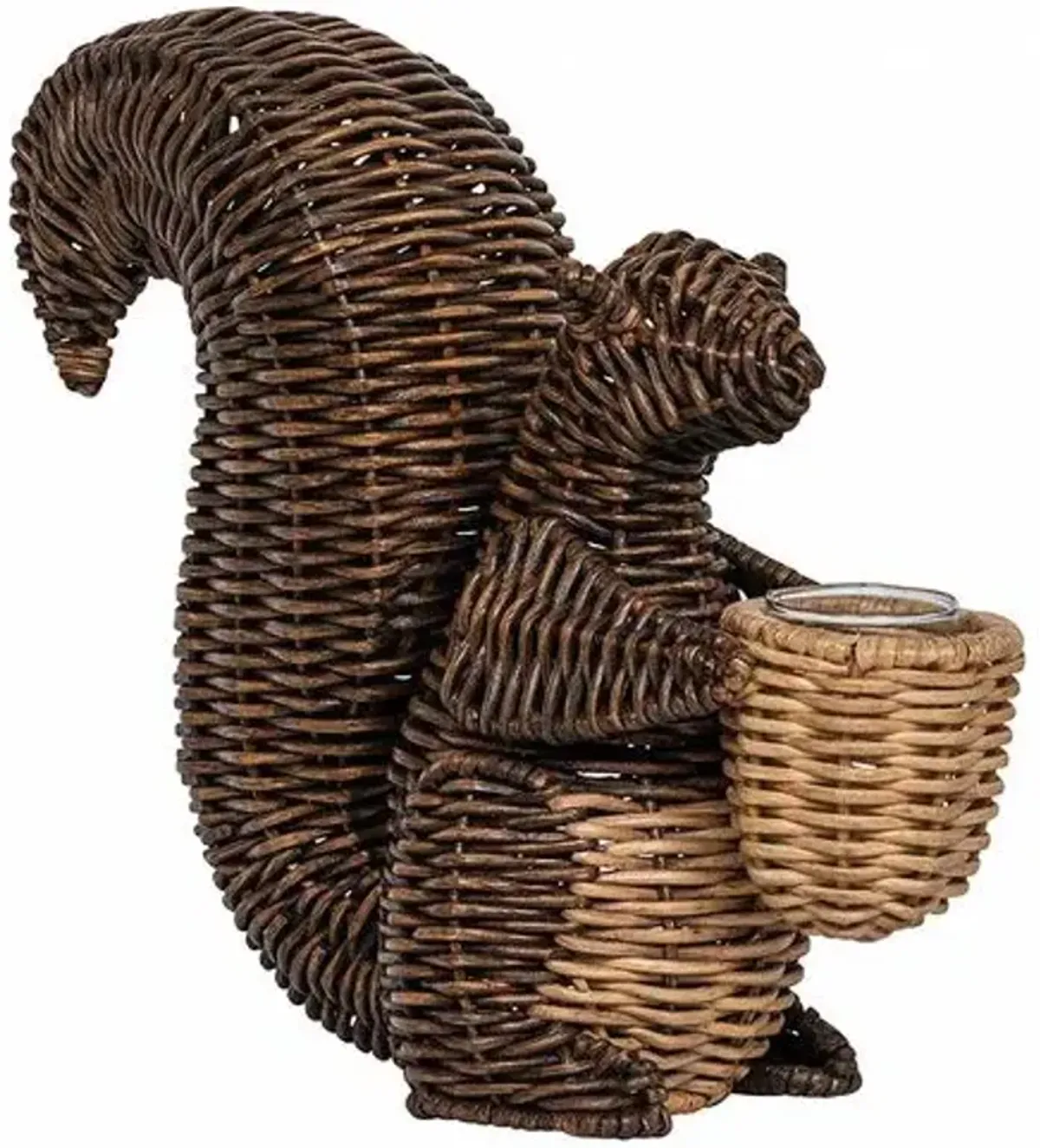 Devon Willow Squirrel Flameless Candle Holder - Juliska - Brown