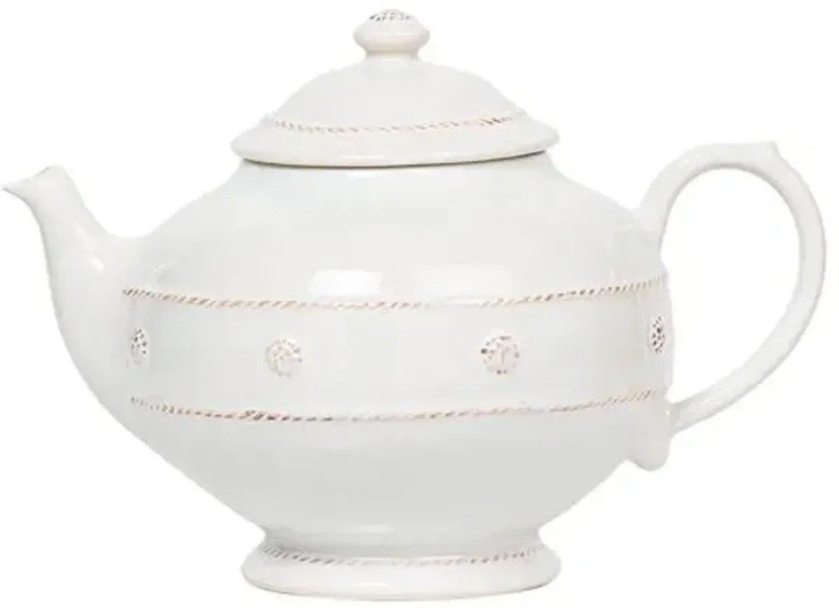 Berry & Thread Teapot - Whitewash - Juliska