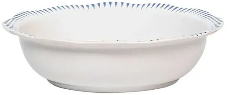 Sitio Stripe 12" Serving Bowl - Delft Blue - Juliska