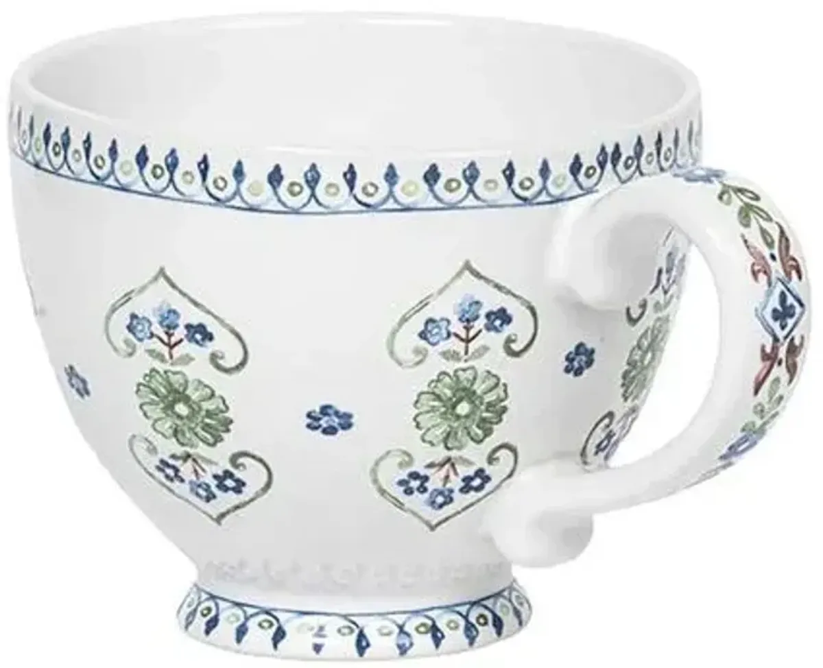 Villa Seville Breakfast Cup - Chambray - Juliska - Blue