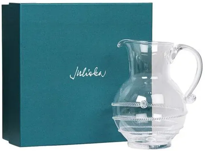 Amalia Glass Round Pitcher - Juliska - Clear