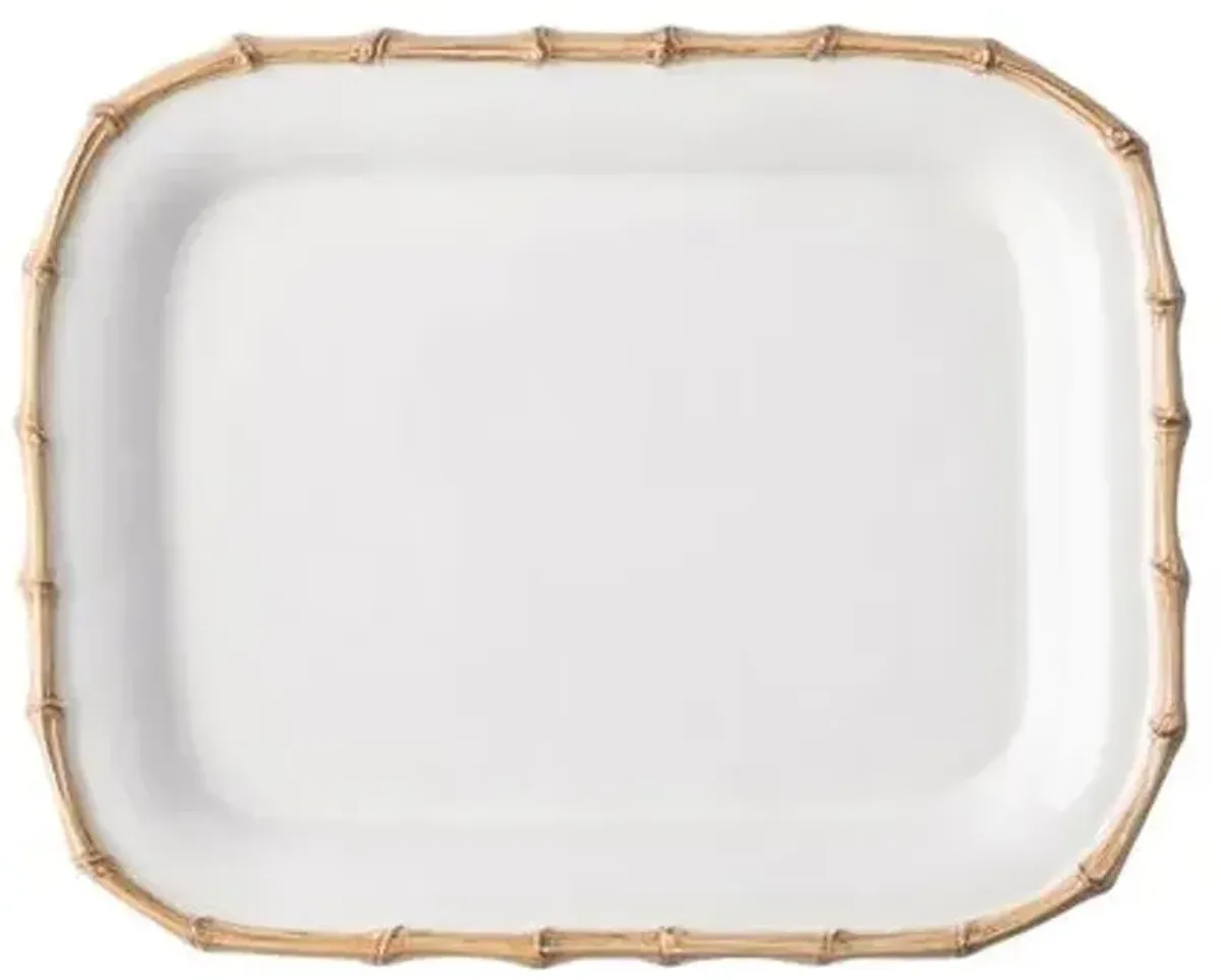 Bamboo Platter - Juliska - White