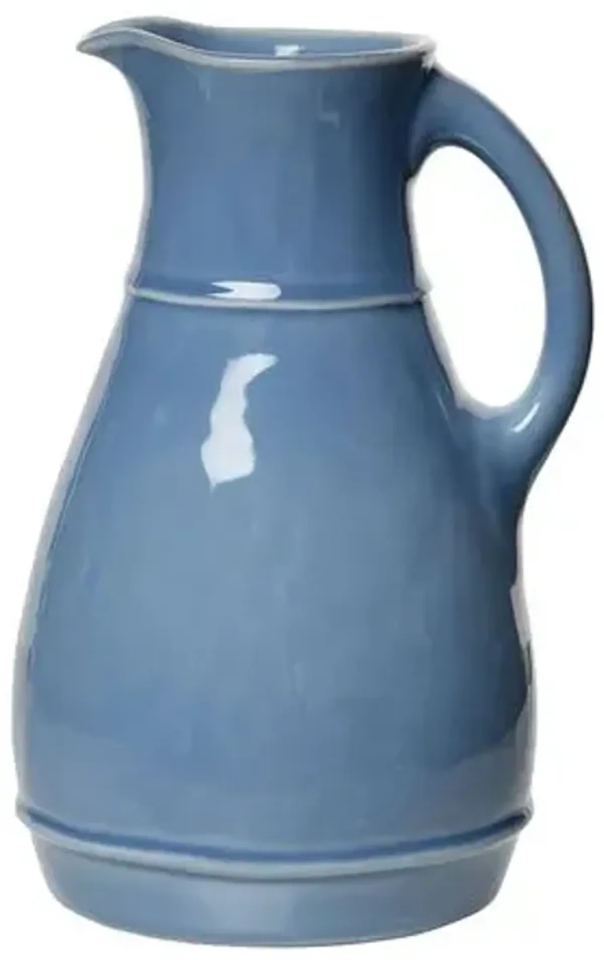 Puro Ceramic Pitcher - Chambray - Juliska - Blue