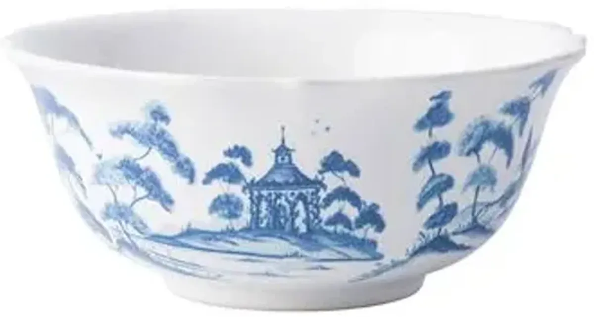 Country Estate Cereal/Ice Cream Bowl - Delft Blue - Juliska