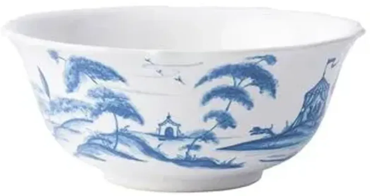 Country Estate Cereal/Ice Cream Bowl - Delft Blue - Juliska