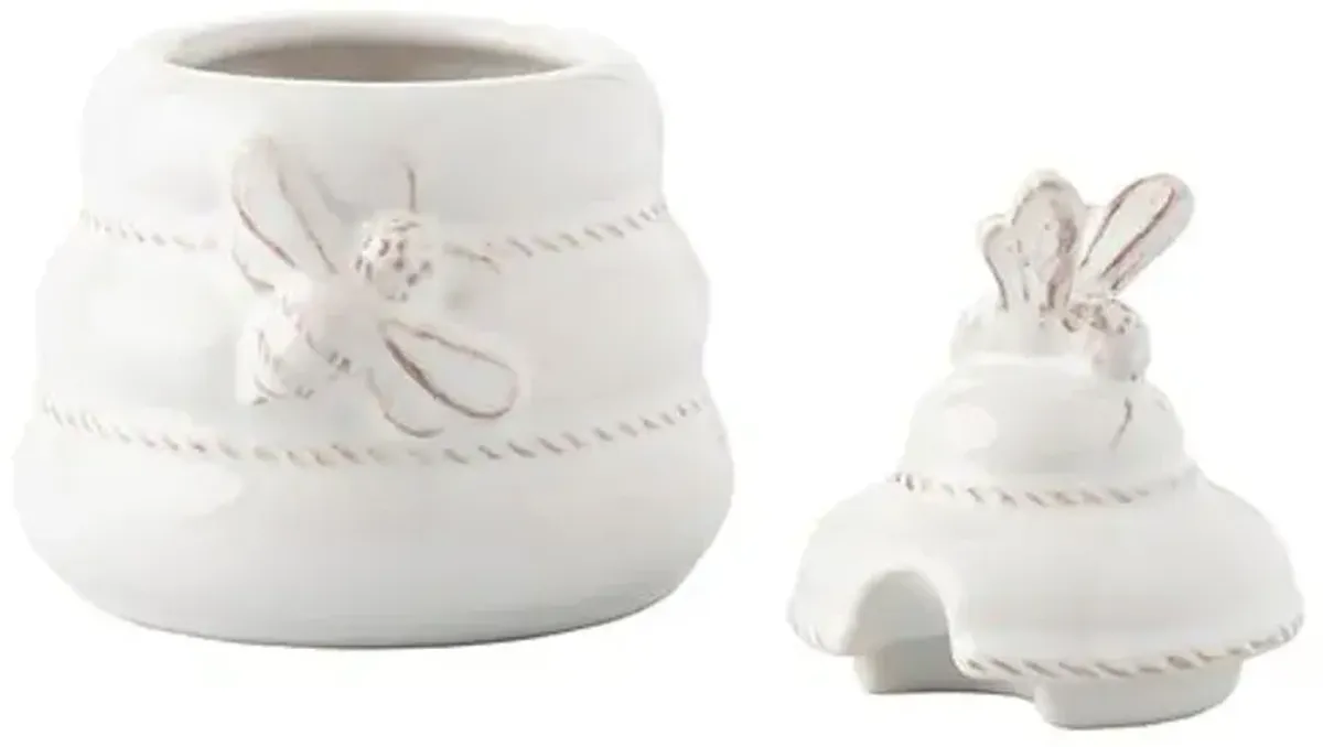 Clever Creatures Honey/Jam Pots with Lid - Juliska - White