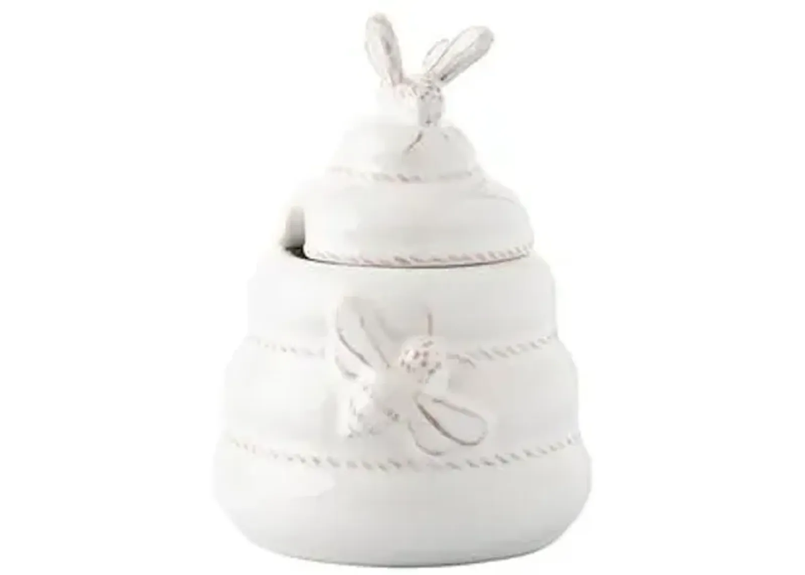 Clever Creatures Honey/Jam Pots with Lid - Juliska - White