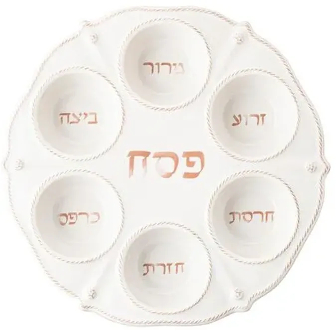 Berry & Thread Seder Plate - Whitewash - Juliska