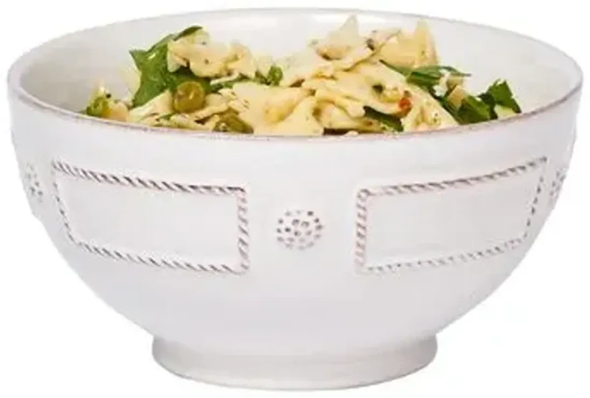 Berry & Thread French Panel Cereal/Ice Cream Bowl - Whitewash - Juliska