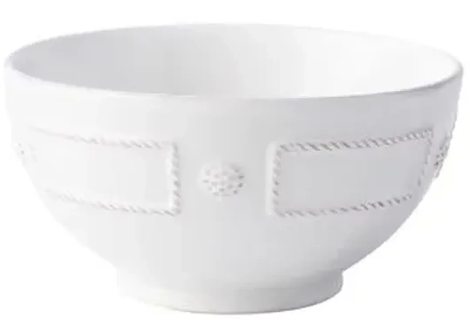 Berry & Thread French Panel Cereal/Ice Cream Bowl - Whitewash - Juliska