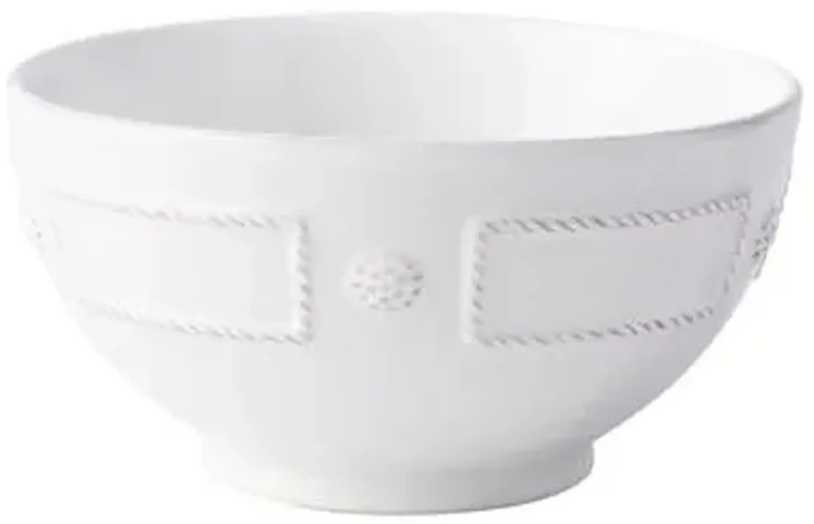 Berry & Thread French Panel Cereal/Ice Cream Bowl - Whitewash - Juliska