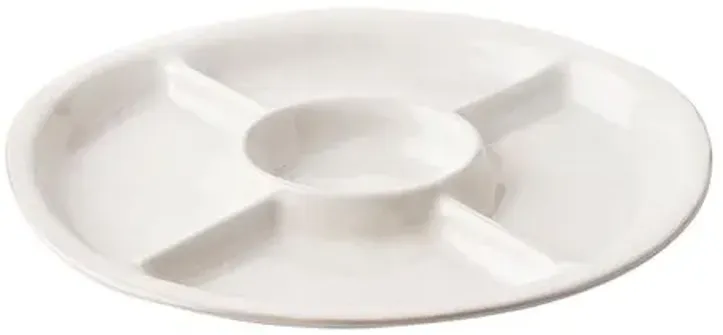 Puro 15" Crudite Platter - Whitewash - Juliska