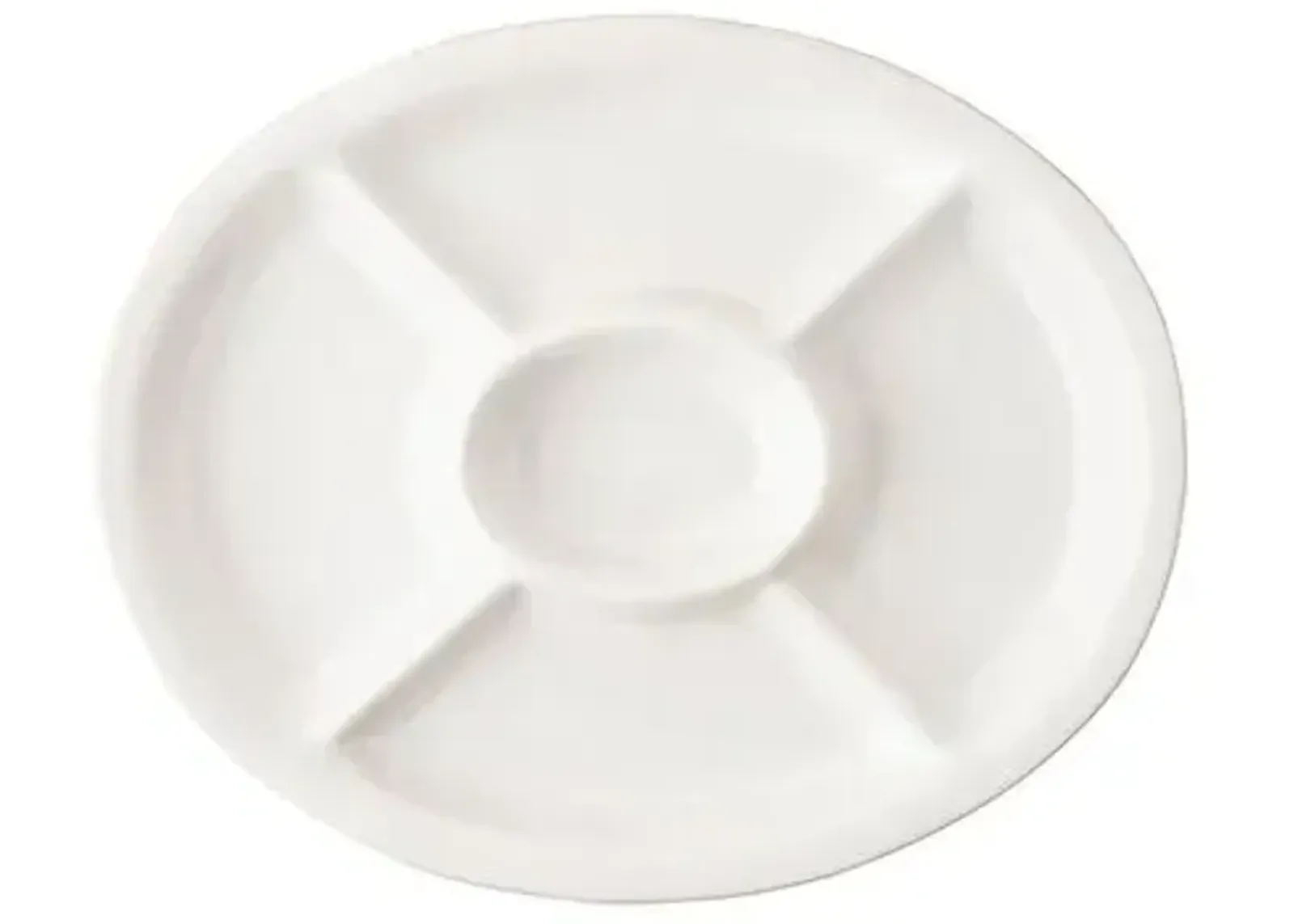 Puro 15" Crudite Platter - Whitewash - Juliska