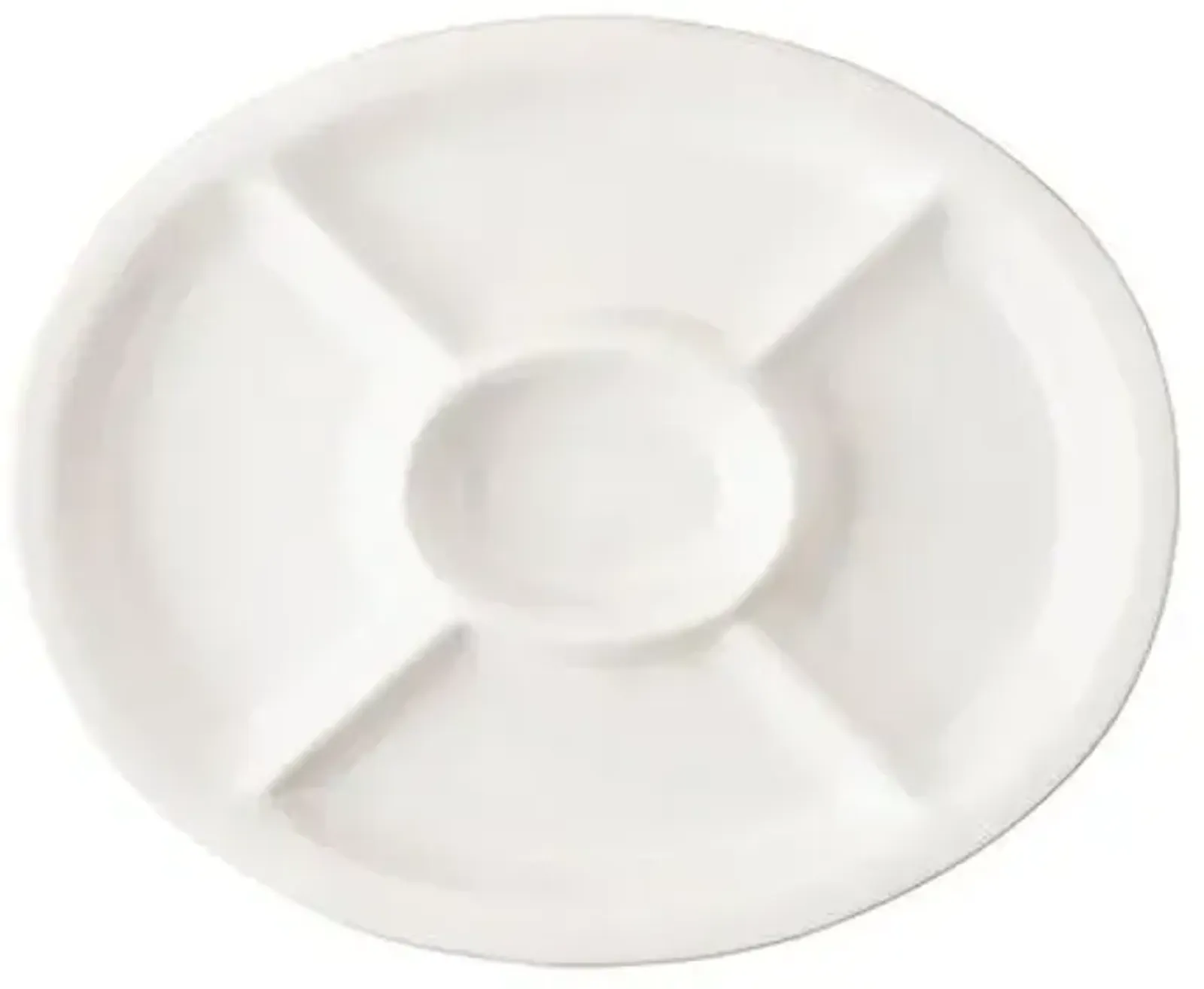 Puro 15" Crudite Platter - Whitewash - Juliska