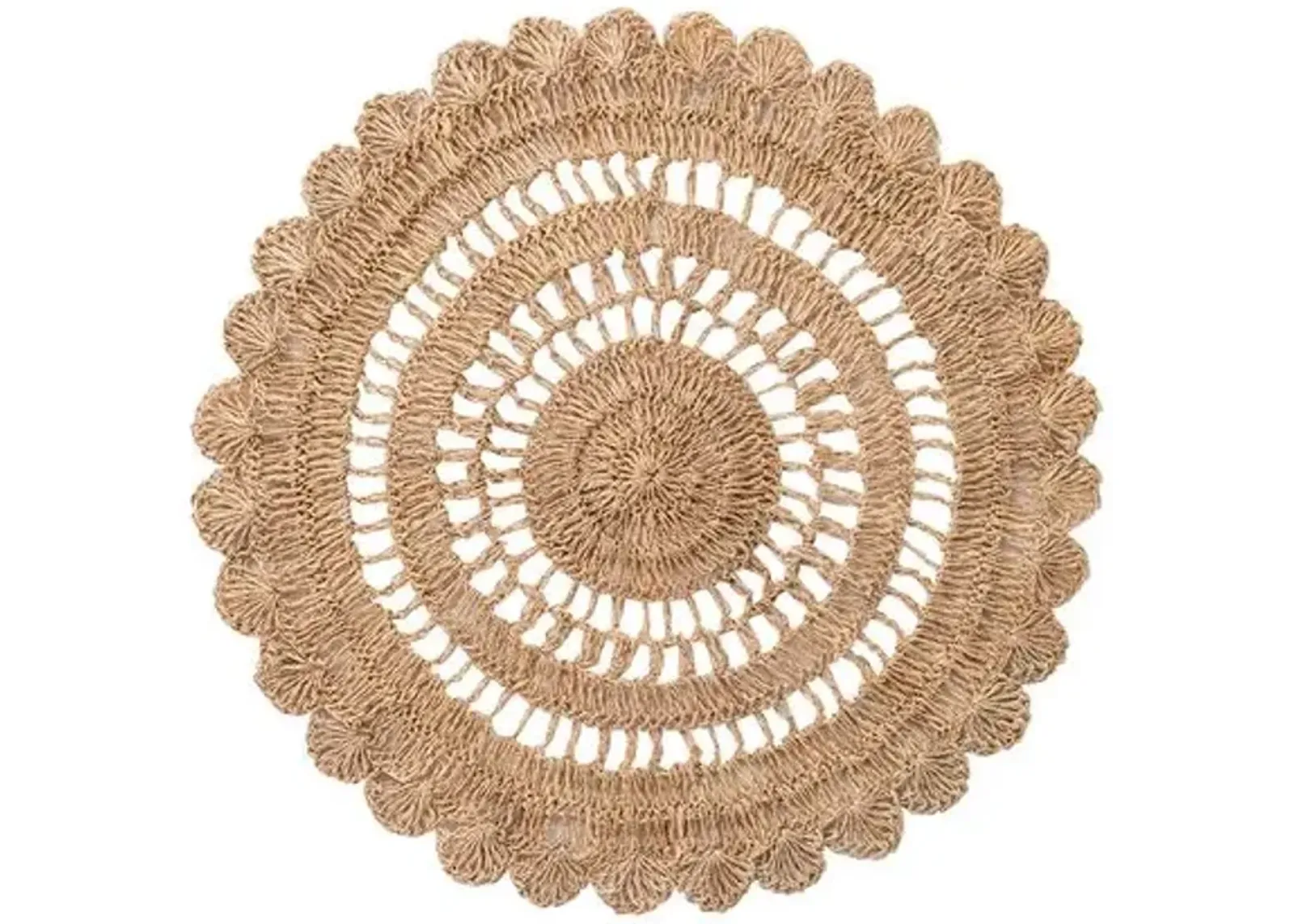 Macrame Placemat - Natural - Juliska - Brown