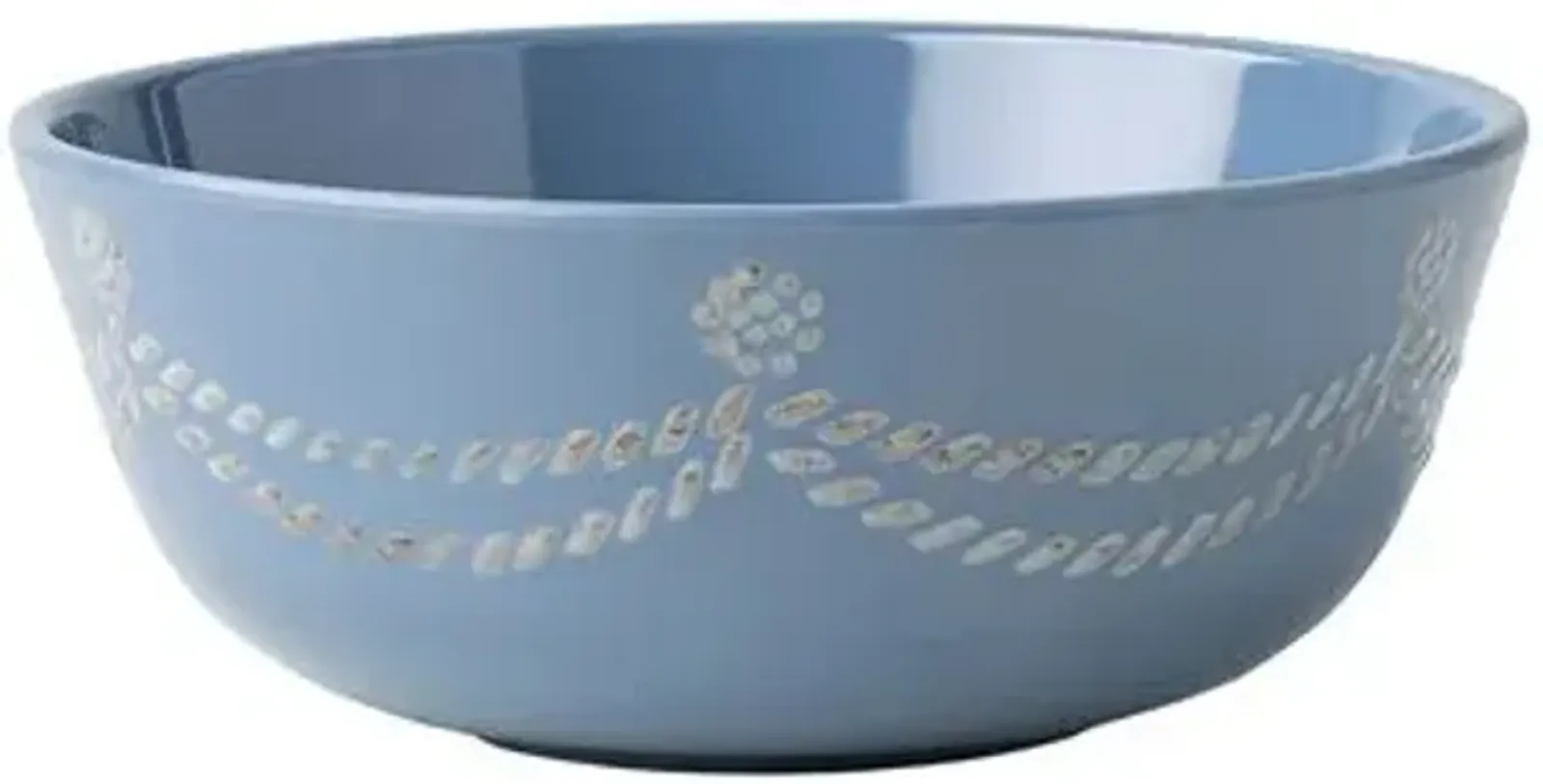 Berry & Thread Melamine Cereal/Ice Cream Bowl - Chambray - Juliska - Blue