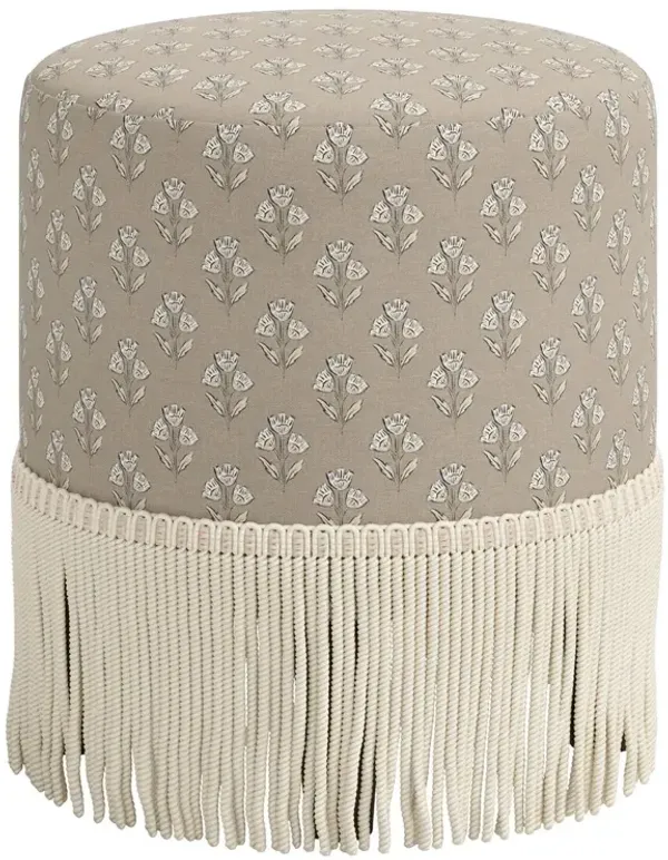 Ann Fringe Ottoman, Francie