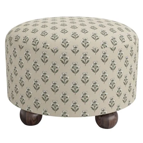 Brooke Ottoman - Francie - Green