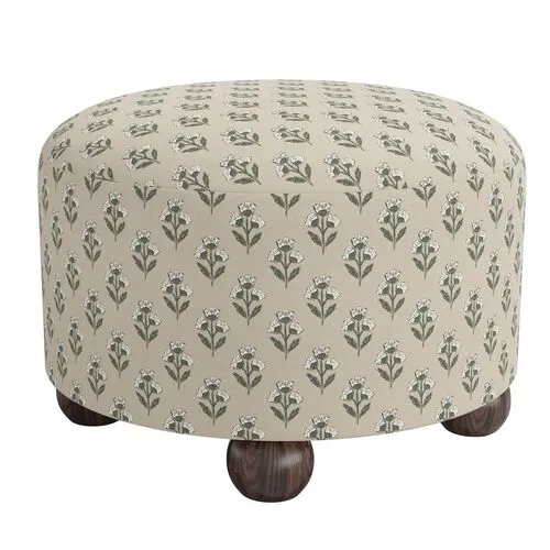 Brooke Ottoman - Francie - Green