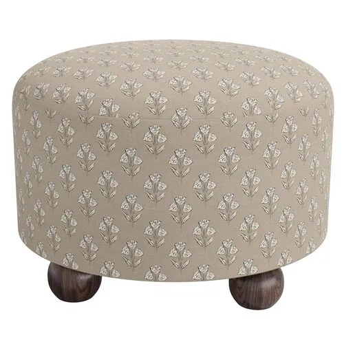 Brooke Ottoman - Francie - Brown