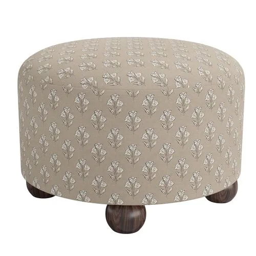 Brooke Ottoman - Francie - Brown