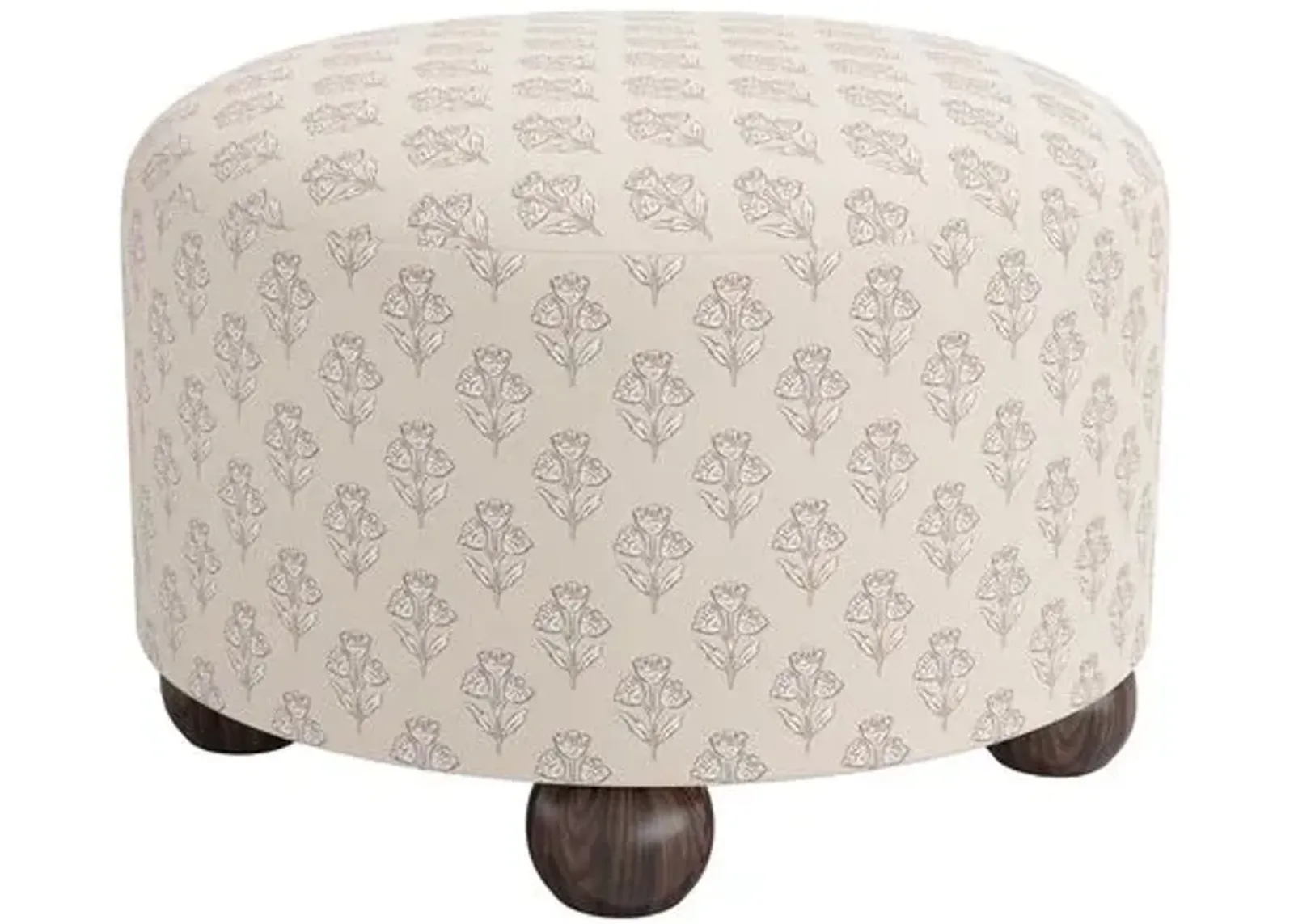 Brooke Ottoman - Francie - Ivory