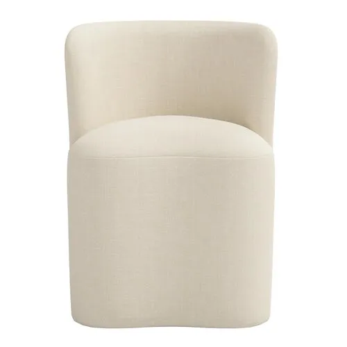 Gail Dining Chair - Linen - Ivory