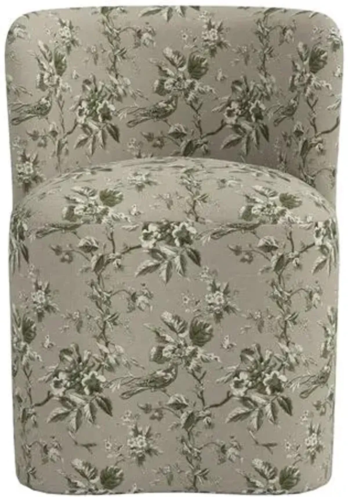 Gail Dining Chair - Michigan Bird Toile - Green